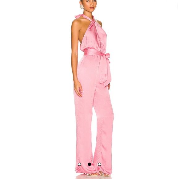 Lovers and Friends Carlita Jumpsuit in Rosebloom Pink - Picture 2 of 9